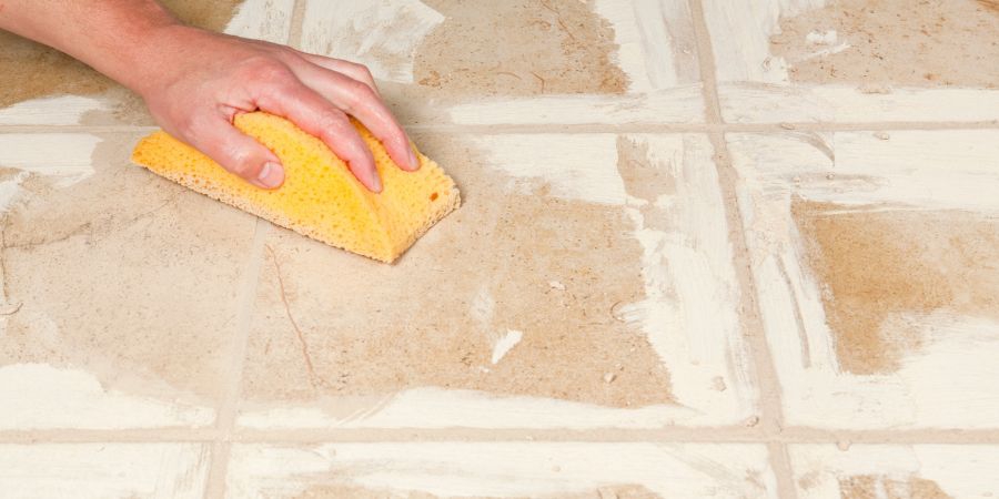 Remove excess grout Swimming Pool Tiles