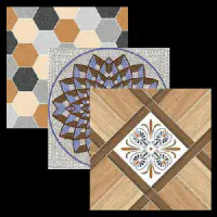 1x1 Ceramic Floor Tiles - Matte