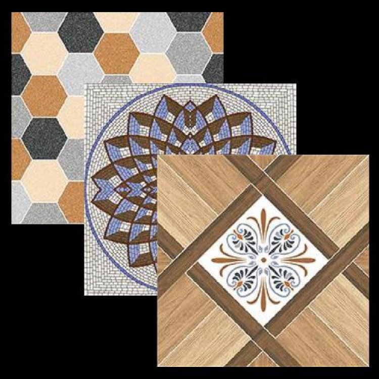 1x1 Digital Floor Tiles - Matte Finish